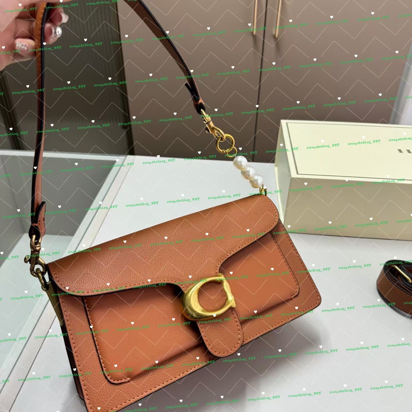 Designer women's crossbody bag tabby handbag Mahjong Double chain Shoulder Bag Classic Fashion handbag High quality Baguette bag