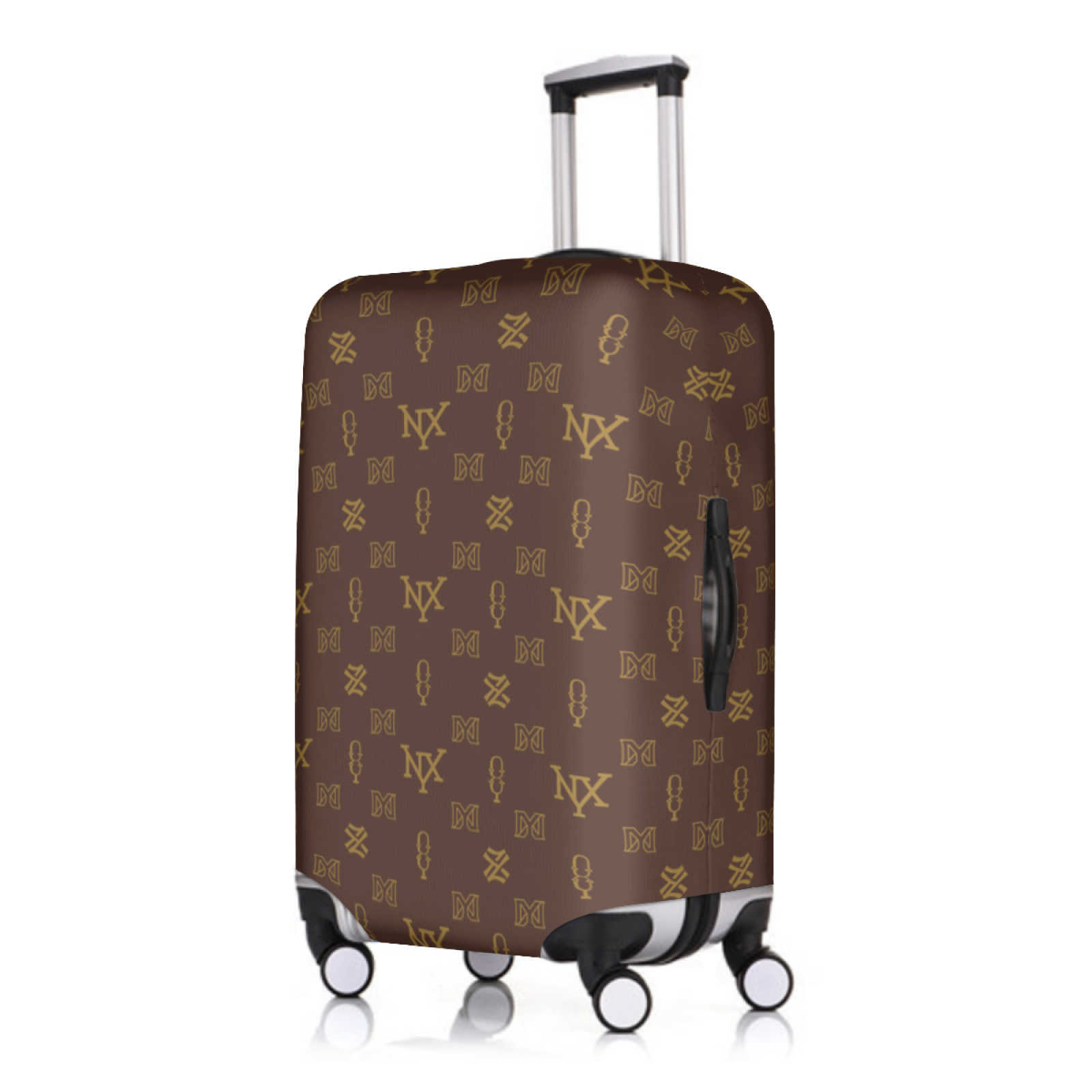 NXY Brand Brown Luggage Cover To 19-32 Inch Designer Suitcase Protector Suitcase Thicker Dust Cover Trolley Case Travel Accessories