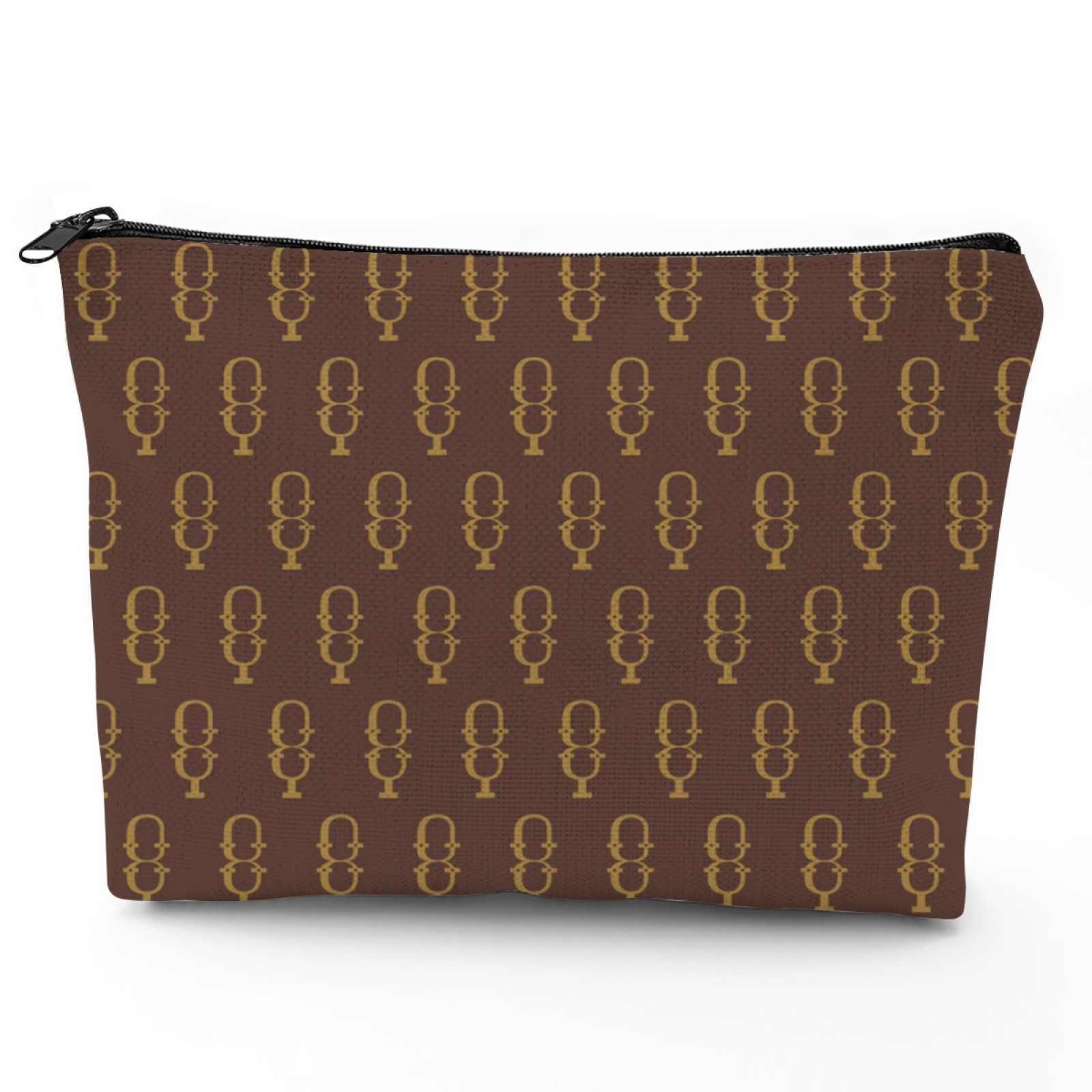 NXY Linen Letter Pattern Makeup Bag Wash Bag Hand-held Cosmetic Bags Cases Convenient And Large Capacity Storage Bag Hip