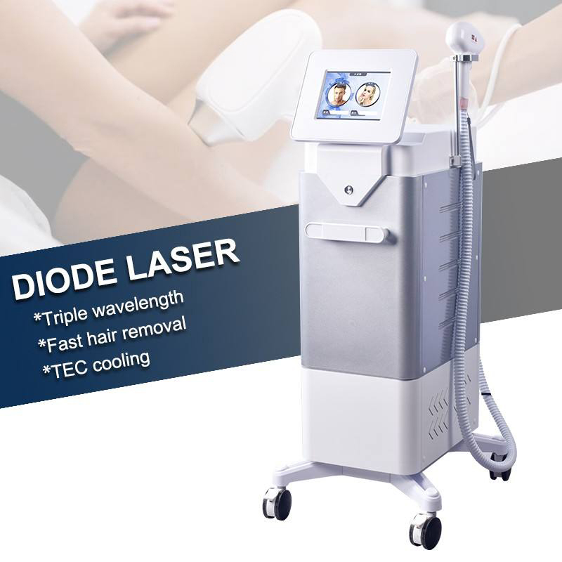 High Powerful 2000W Ice Cooling System 808 755 1064 Nm 3 Wavelength ND Yag Laser Tattoo Removal 2 In 1 Diode Laser 808Nm Hair Removal Machin