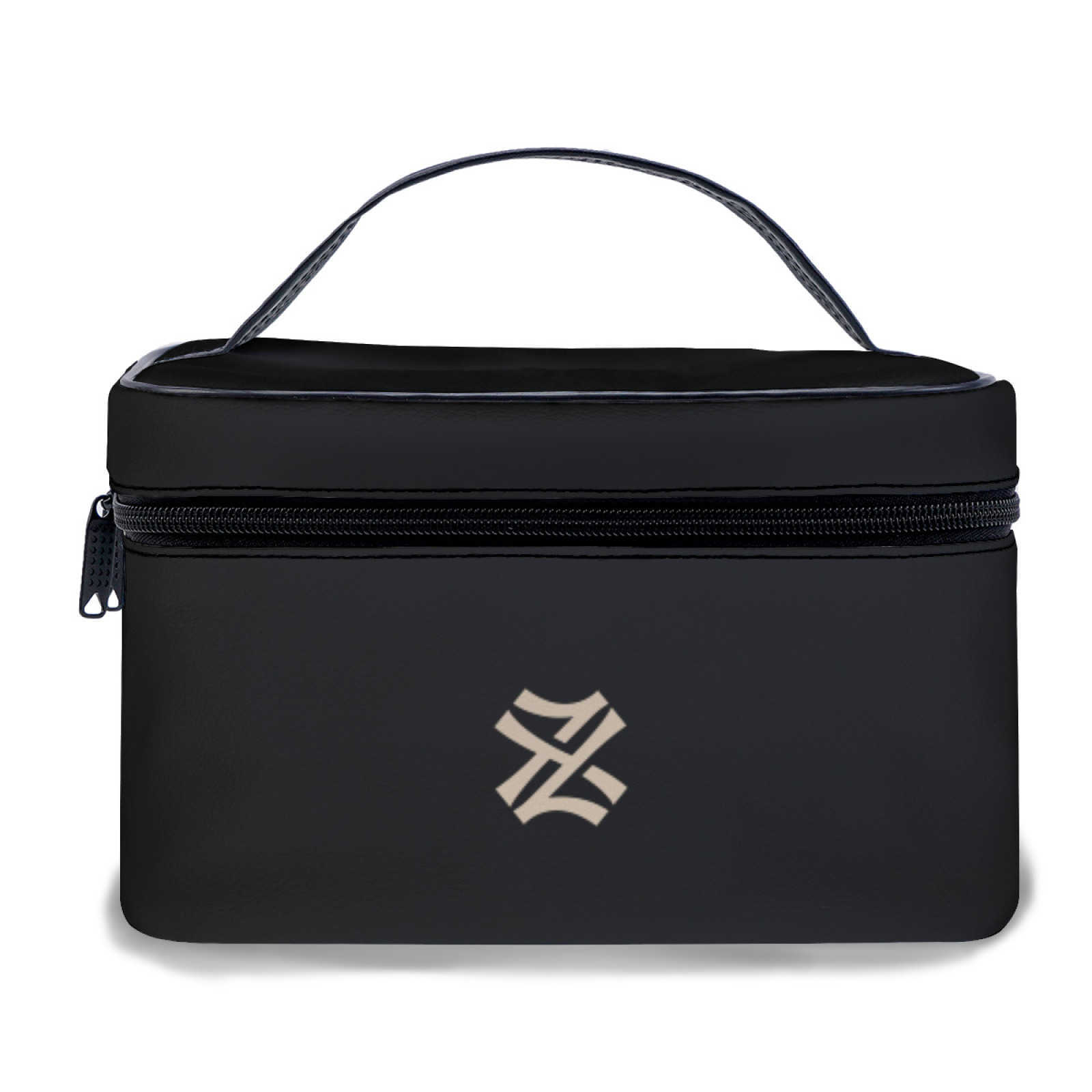 NXY Solid Color Leather Cosmetic Bag Handheld Makeup Bag Women Beauty Travel Storage Bag Professional Organizer Make Up Box Hip