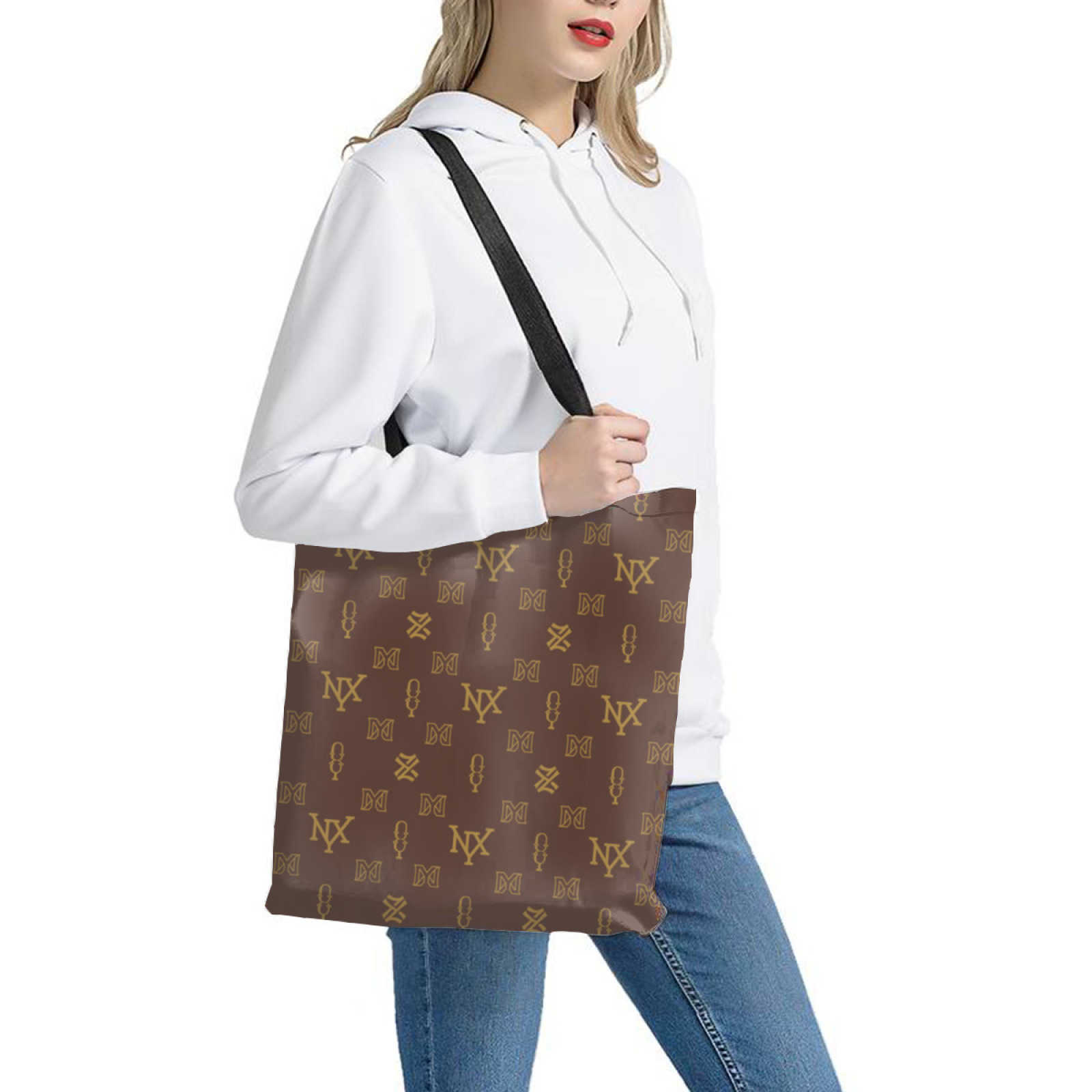 NXY New Arrivals Letter Shopping Bag Women Shoulder Bags Trendy Tote Bag Large Capacity Female Travel Shopping Bags Leisure Bag Hip