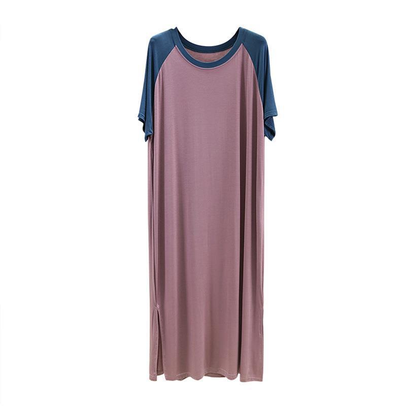 B726-Pure cotton pajamas autumn women's pure cotton brushed plush cloth combed cotton loose long sleeve spring and autumn home clothes suit