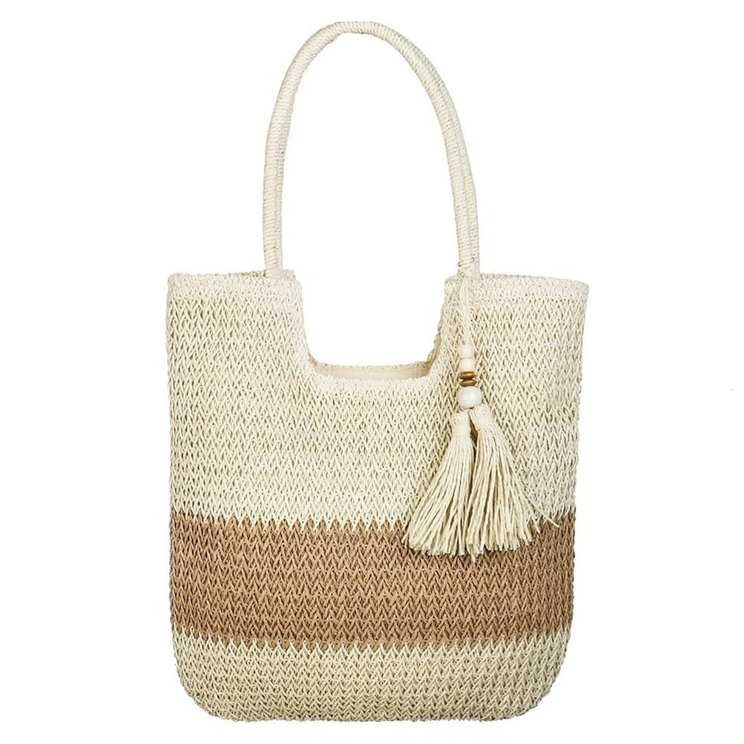 Beach Tote Handbag, Shoulder hine Straw Woven Bag, Women's Bag