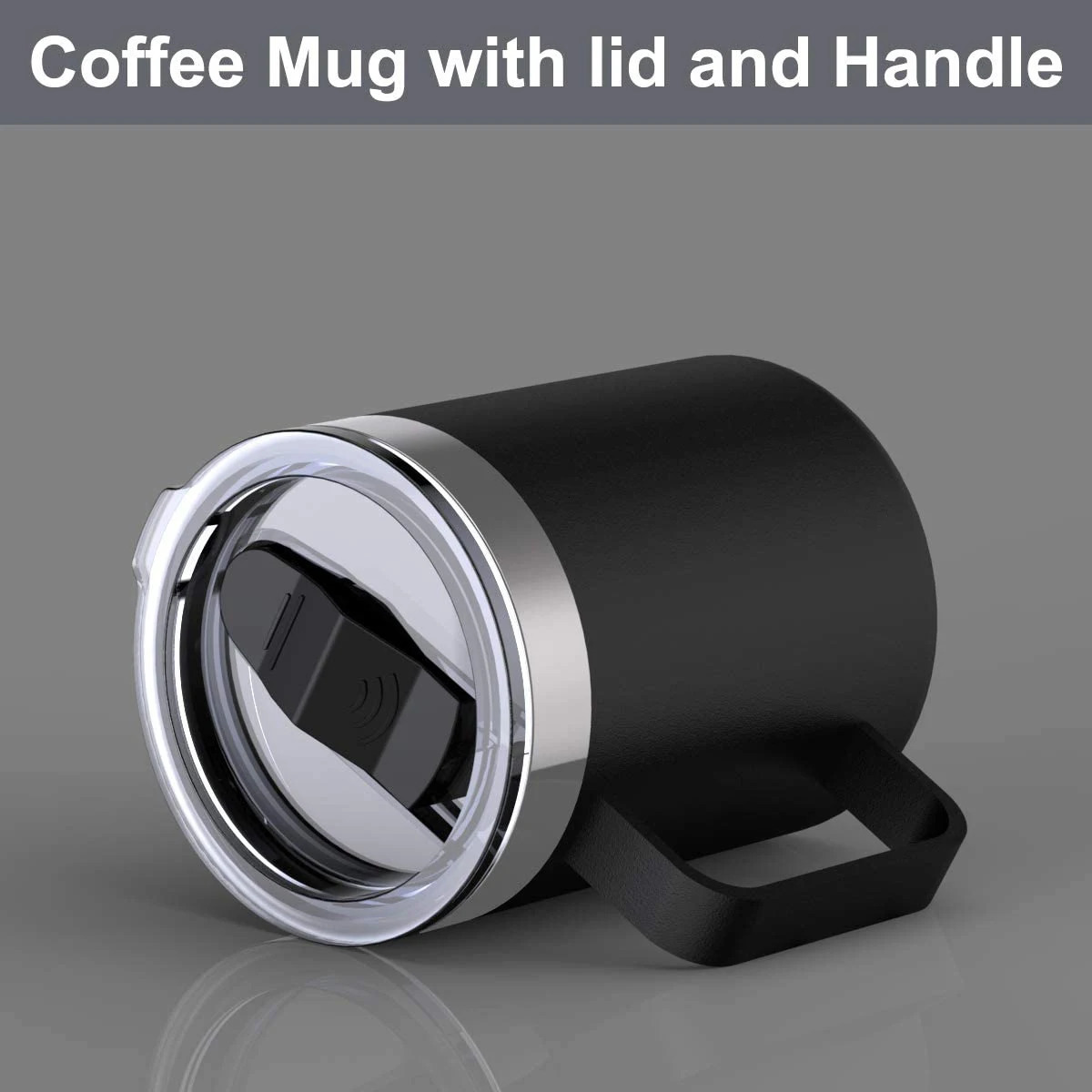 Stainless Steel Insulated Coffee Mug Tumbler with Handle 12 oz 360ml Tumbler Cup with Lid for Cold Drinks 250109
