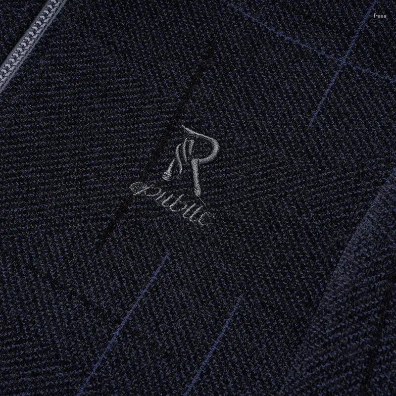 Men's Jackets Spring And Autumn Stand Collar Chenille Fabric Trend Dad Wool Coat Handsome Clothes