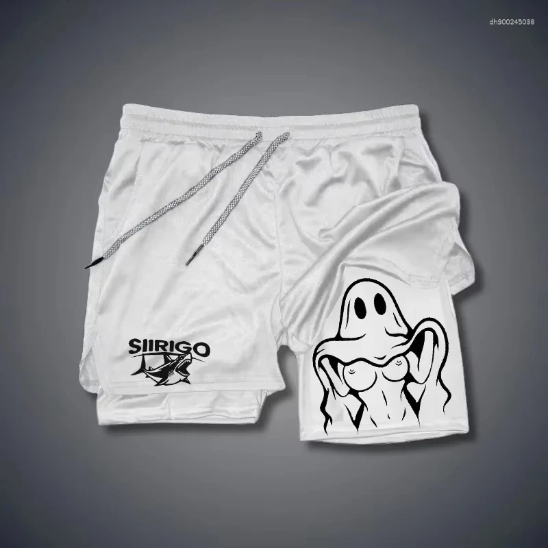 Running Shorts Fashionable Double Layer Fitness Men's Summer Slim Quick Dry Breathable Sports And Apparel