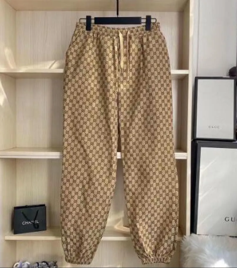 Designer Autumn mens pants designer luxury outdoor Motion sweatpants joggers letter Jacquard trousers Double letters Casual Cargo egvdr