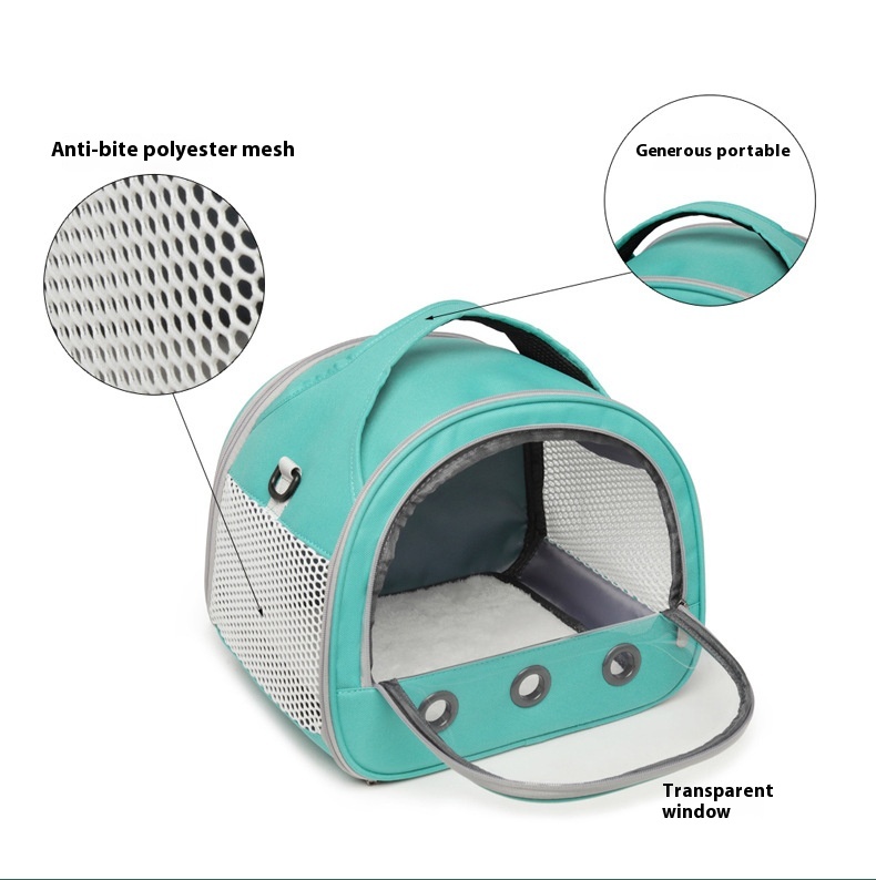 Guinea Pig Carrier Portable Clear Hamster Transport Cage Reptile Travel Bag Small Pet Rabbit Bearded Dragon Outdoor
