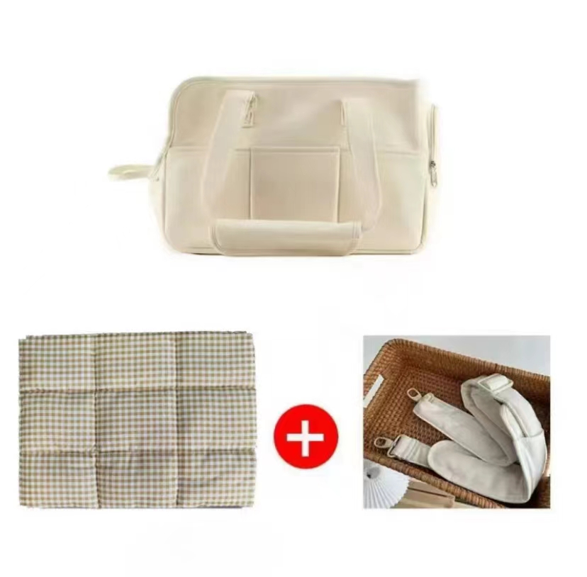 Bag Large cat carrier with expandable top, soft-sided pet bag, suitable for large cats foldable puppy travel bag, with half open mode canopy for easy 