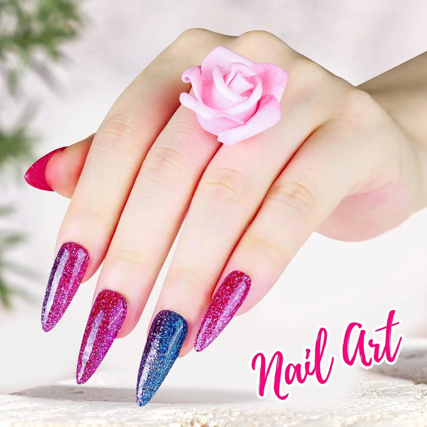 18 packs of glitter resin glitter vibration jar ultra-fine glitter for resin nail art roller scraper jewelry production 240117