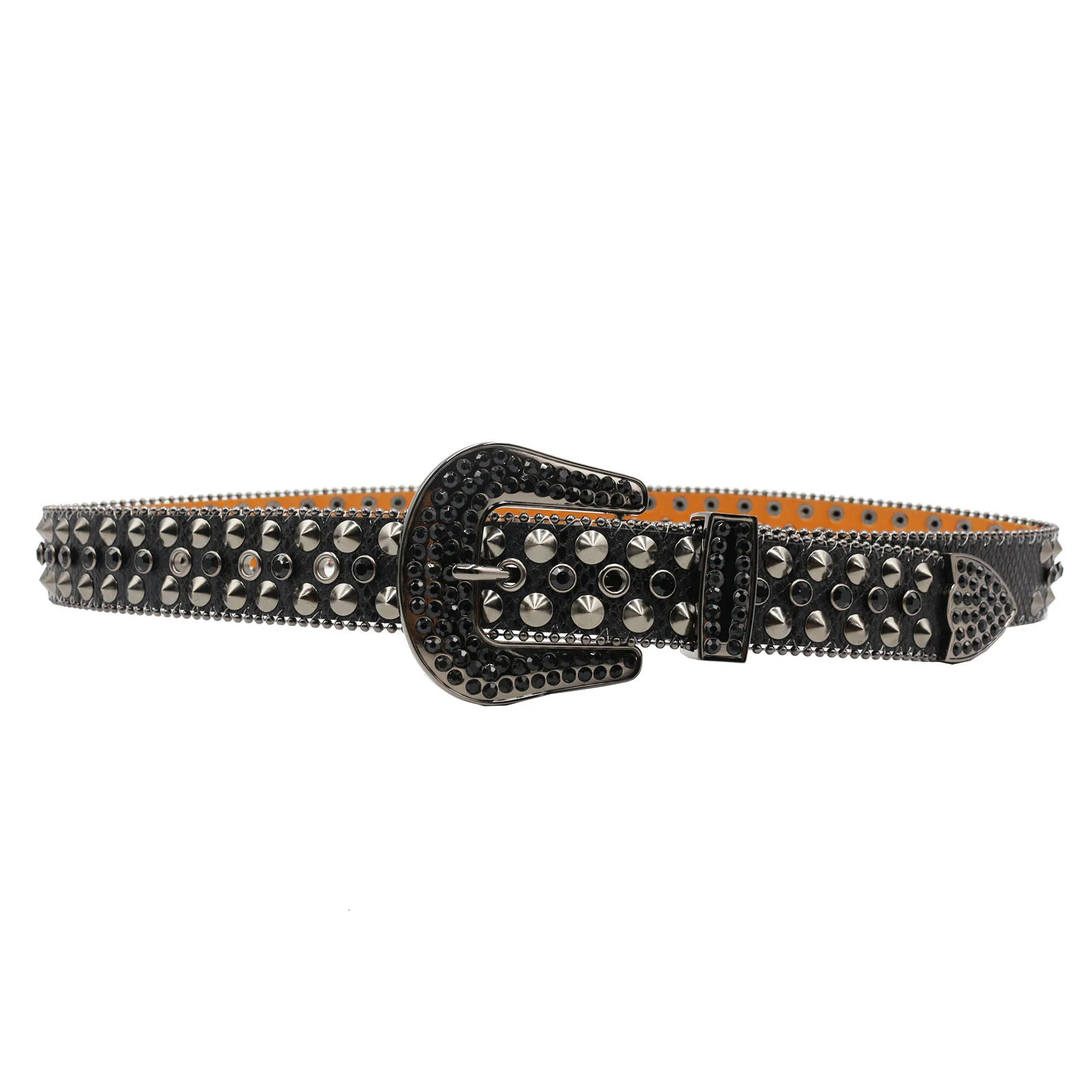 Fashion Rhinestone Studded Belts with Diamonds Female Y2K Accessories Gothic Style bb Belt For Women White Womens Belt 250115