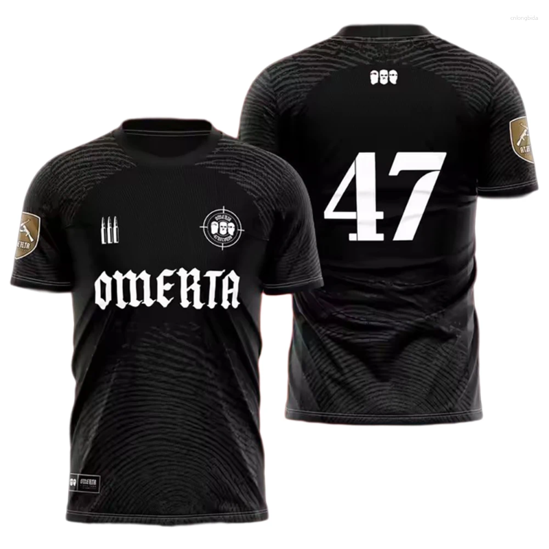 Mens T Shirts Omerta Boxing Fans Mens Outdoor Sportwear 47 T-Shirt Clothes Round Neck Short Sleeve Sports Breathable Tops