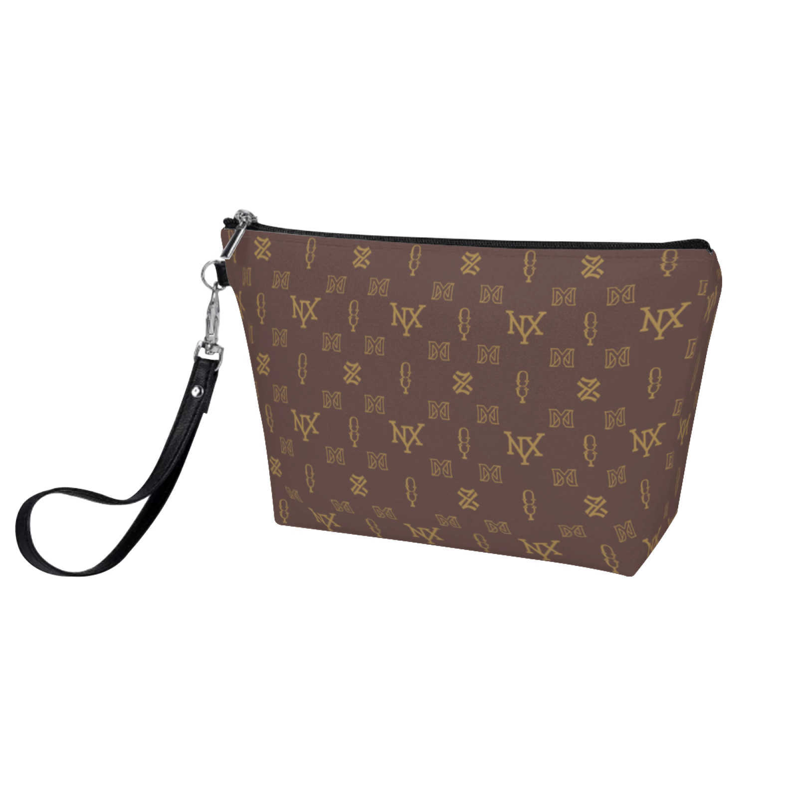 NXY Leather Storage Bag Creative Travel Cosmetic Bags Cases Storage Wash Bag Printed Handheld Makeup Bag Large Capacity Clutch Bag Hip