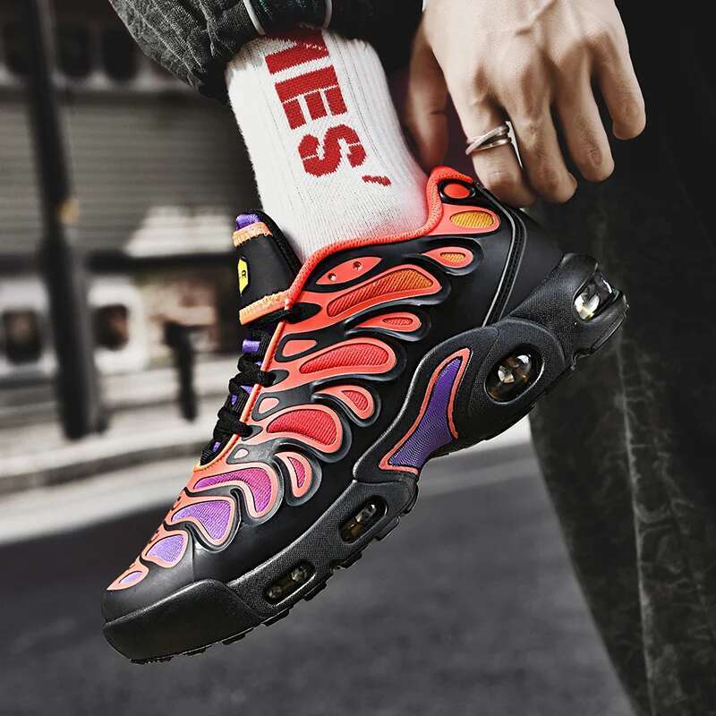New Men's Sneakers Fashion Mens De signer Air Cushion Trainers Cus hioning Jogging Athletic Shoes Sports F iess Footwear