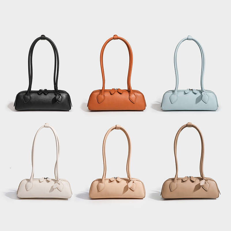 Niche Sausage Armpit French Stick Bag, Genuine Leather Women's Handbag, Casual Commuting Versatile Shoulder Bags