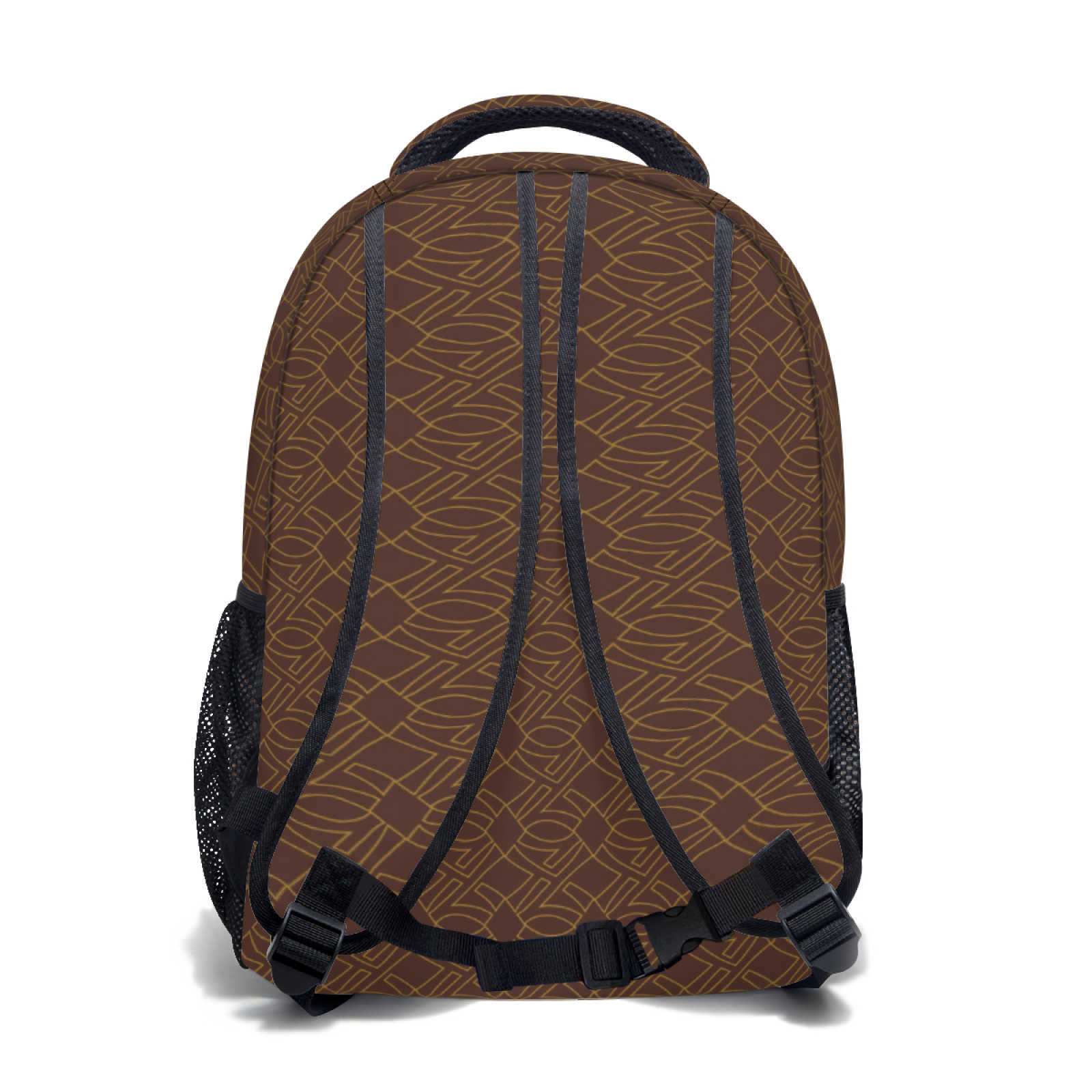 NXY Womens Backpacks Man School Bag Full Print Student Bag Large Capacity Travel Bag Outdoor Brown Laptop Bag Hand Tote Handbag Book Bags Hip