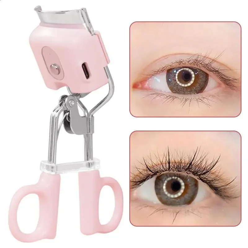 Electric Eyelash Curler Portable Electric Heated Comb Eye Lash Long Lasting Eyelashes Thermal Eyelash Curler Makeup Tools 250121ww
