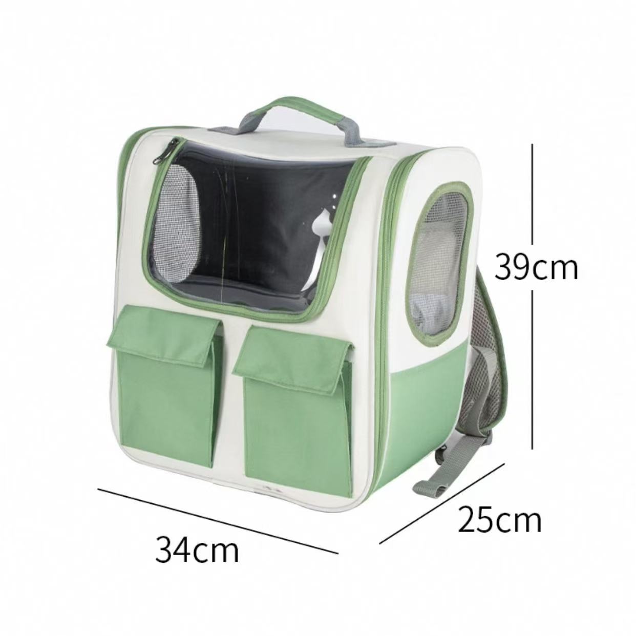 Pet cat bag for outdoor use, portable large capacity cat backpack, portable space capsule dog breathable backpack
