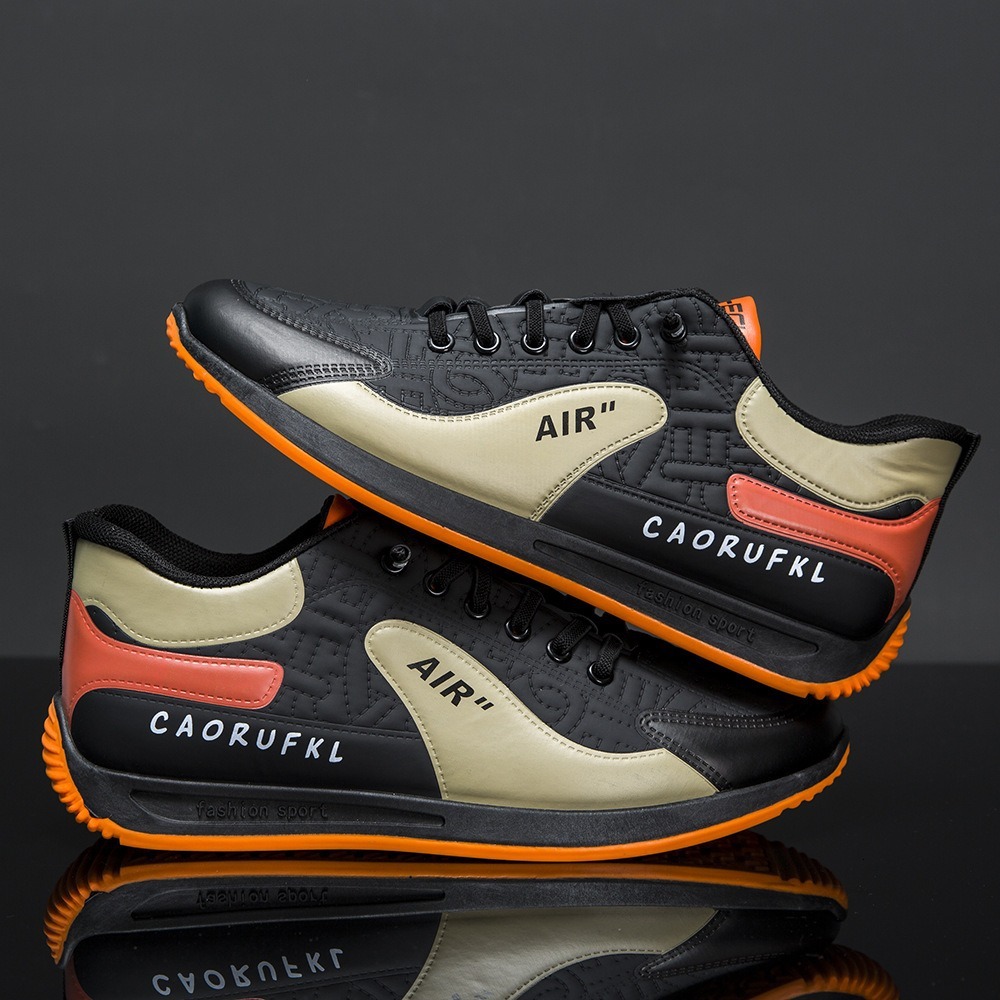 Men's Sports Are Comfortable Simple Trendy Korean Version Men's Shoes Fashionable Versatile Breathable Running Shoes