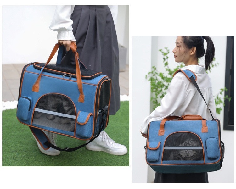 Pet carrier for large cats over 15 LBS Soft side small dog travel carrier Foldable carrying bag Sturdy transport carrier for long distance travel medi