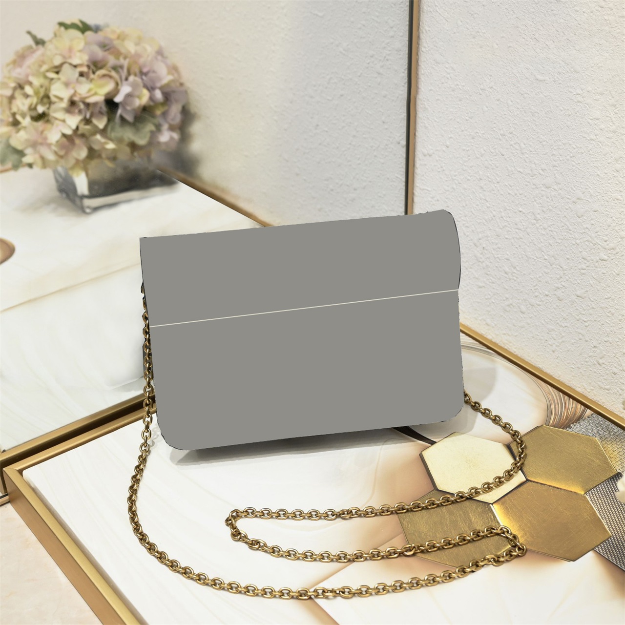 Designer bag messenger bag handbag Women Leather Handbags Womens crossbody fashion Clutch Shoulder bags gold Metal Classic Flap Baguette bag 88