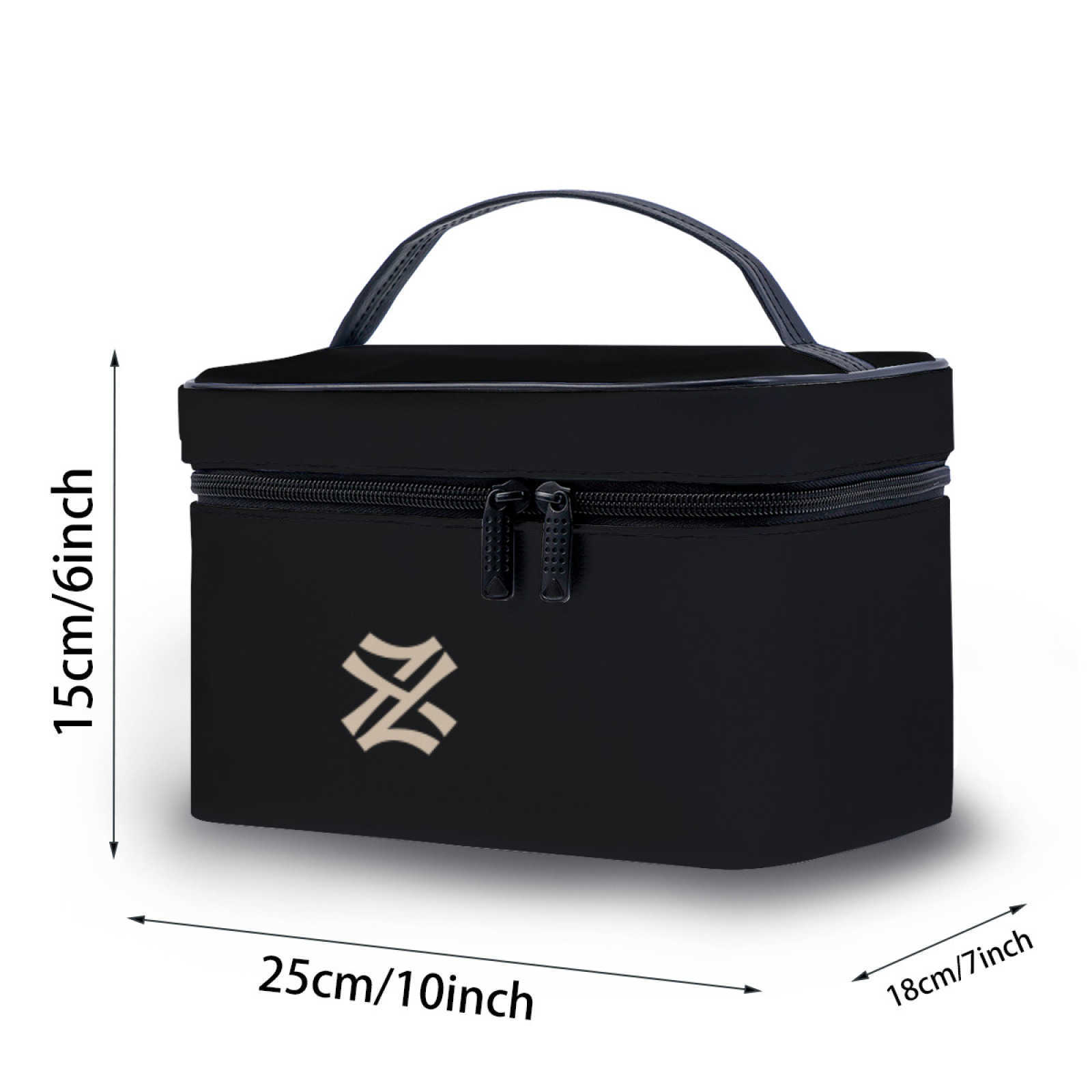 NXY Solid Color Leather Cosmetic Bag Handheld Makeup Bag Women Beauty Travel Storage Bag Professional Organizer Make Up Box Hip