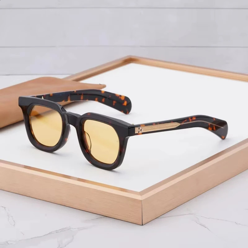 Vendome Sunglasses Top Quality Acetate Female Square Frame Genuine Fancy Handmade Tortoise UV400 Gafas 250117