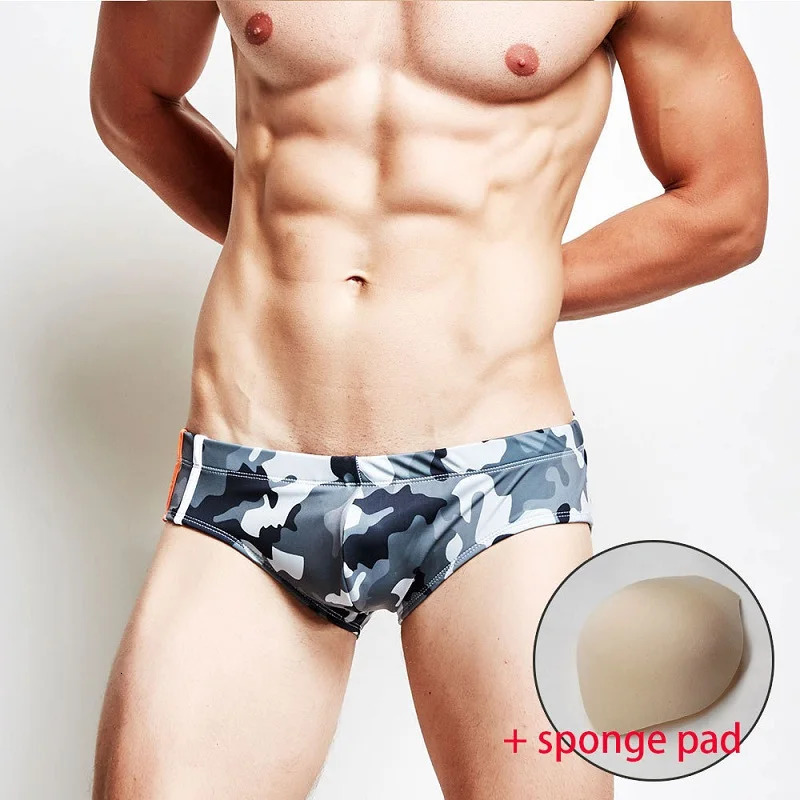 Summer Shorts Men With Pad Swimsuit Gay Swimwear Underpants Mens Swimming Trunks Pool For Short Homme 250122