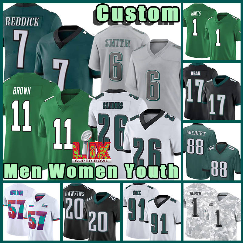 DeVonta Smith Football A.J. Brown Jerseys Jalen Hurts Philadelphiaes Saquon Barkley Eagleses Kenny Pickett Jason Kelce Lane Johnson Jalen Carter Brian Dawkins Dean