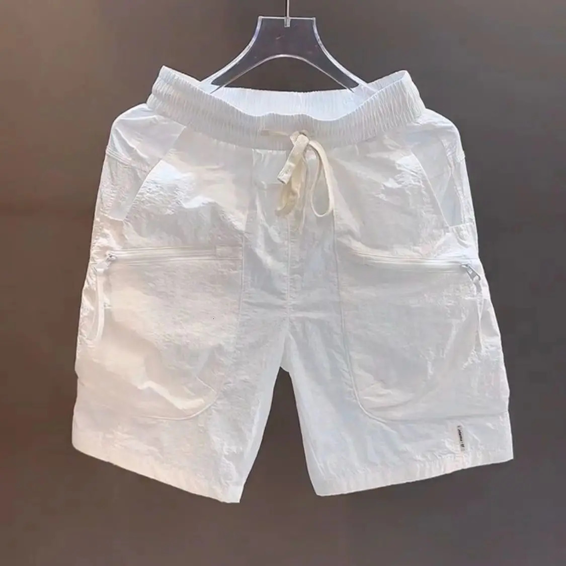 Japanese Shorts Mens Fashion AllMatch Casual Working Pants QuickDry Loose Straight gym shorts 250122