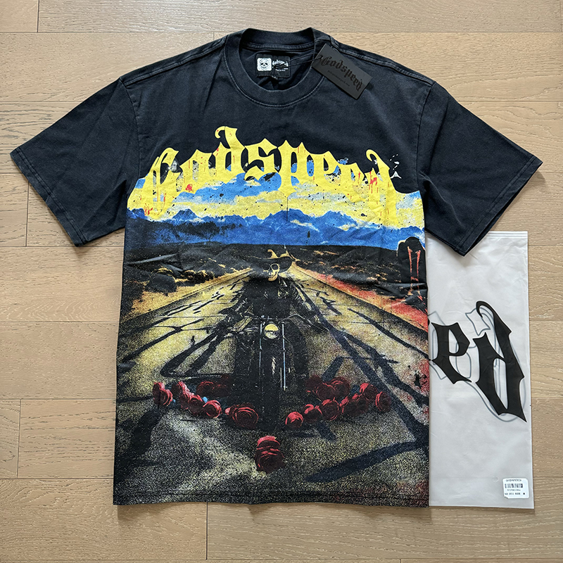 Streetwear Summer Darcsports Graphic Tee Godspeed Oversized T Shirt Men Designer Shirt Men Sport Designer Tee Designer Tshirts Designer Men Clothes Designer 868