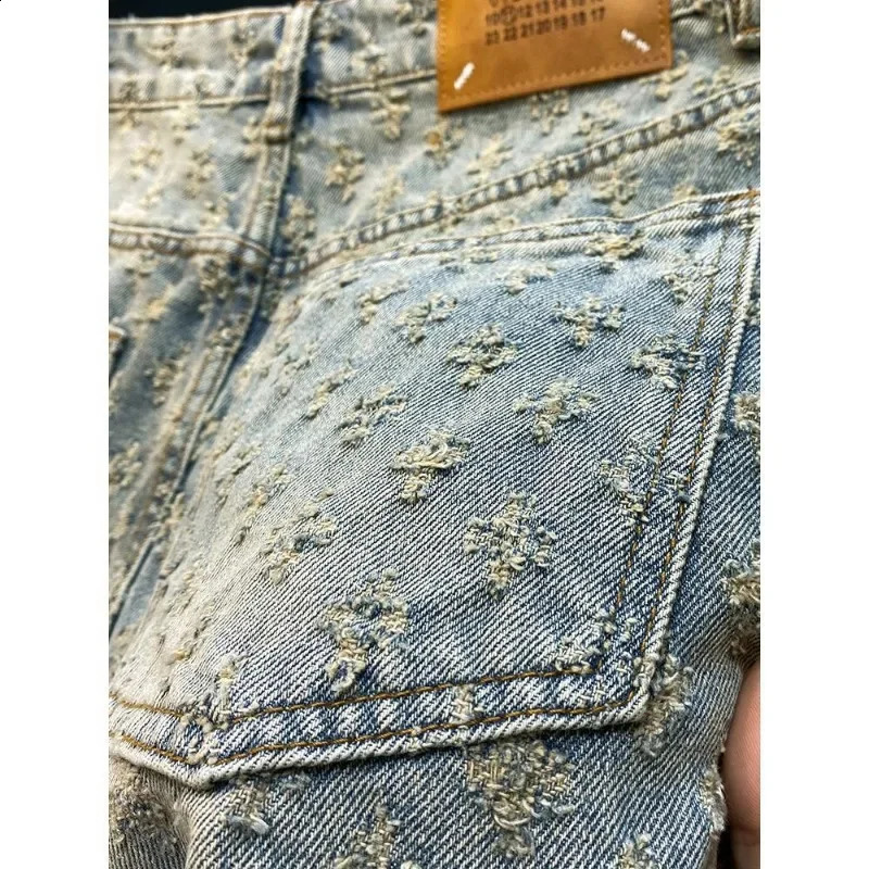 Summer Black Washed Denim Shorts Mens Jeans ner High Street Fashion Loose Firt Straight Leg Male Fifth Pants 250113