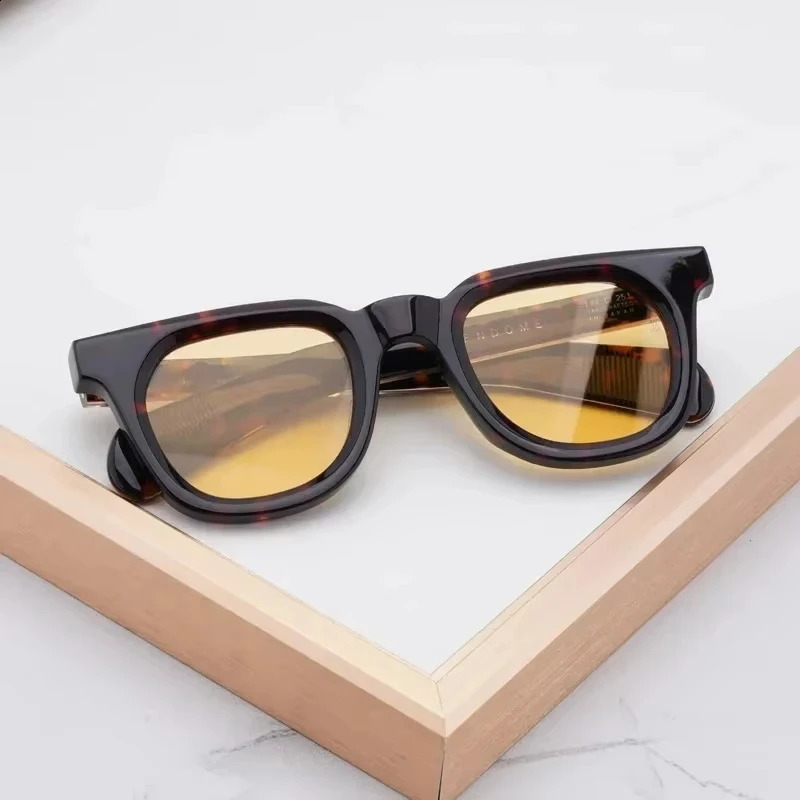 Vendome Sunglasses Top Quality Acetate Female Square Frame Genuine Fancy Handmade Tortoise UV400 Gafas 250117