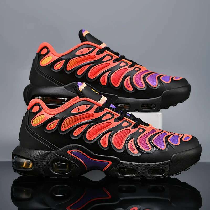 New Men's Sneakers Fashion Mens De signer Air Cushion Trainers Cus hioning Jogging Athletic Shoes Sports F iess Footwear