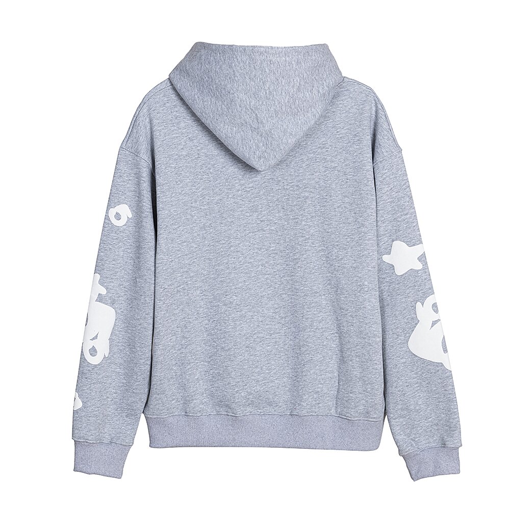 French men's and women's trendy fashion hooded sweatshirt high-quality street three-dimensional head hip-hop loose casual high-end top