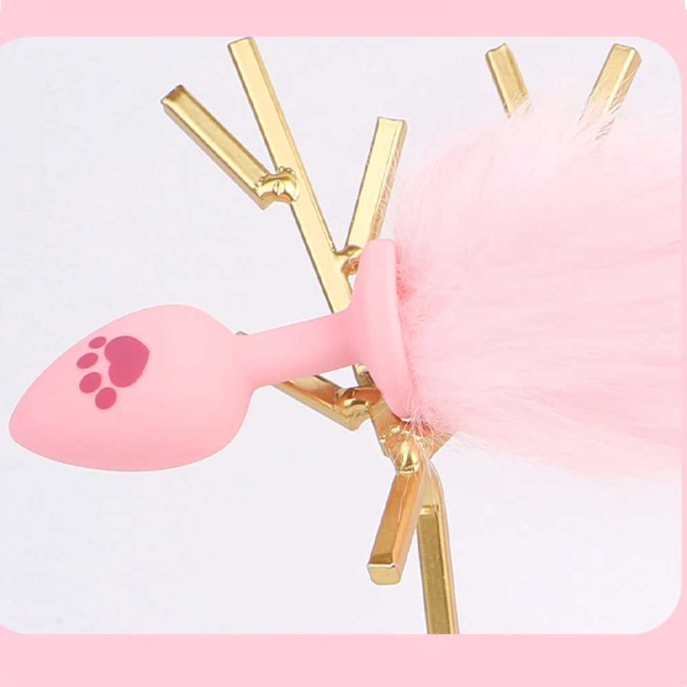 Sexy Fox Anal Plug Tail Silicone Anal Toys for Women Men Butt Plug Small Tail Cat Rabbit Anal Plug Cute Play Sex Toys for AdultXJ250121