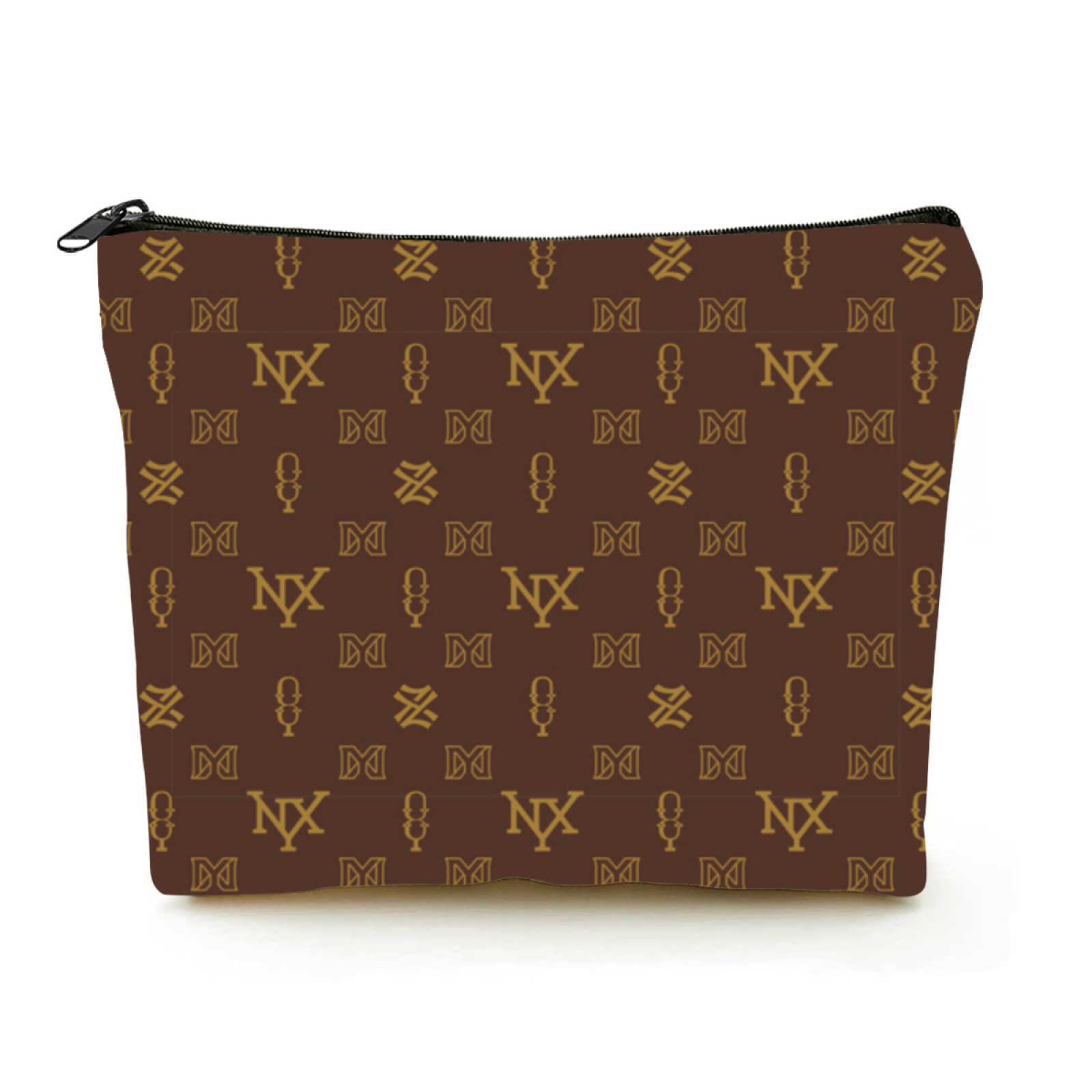 NXY Makeup Bag Women Cotton Brown Cosmetic Storage Toiletry Bags Female Beauty Canvas Pouch Travel Organizer Case Purse