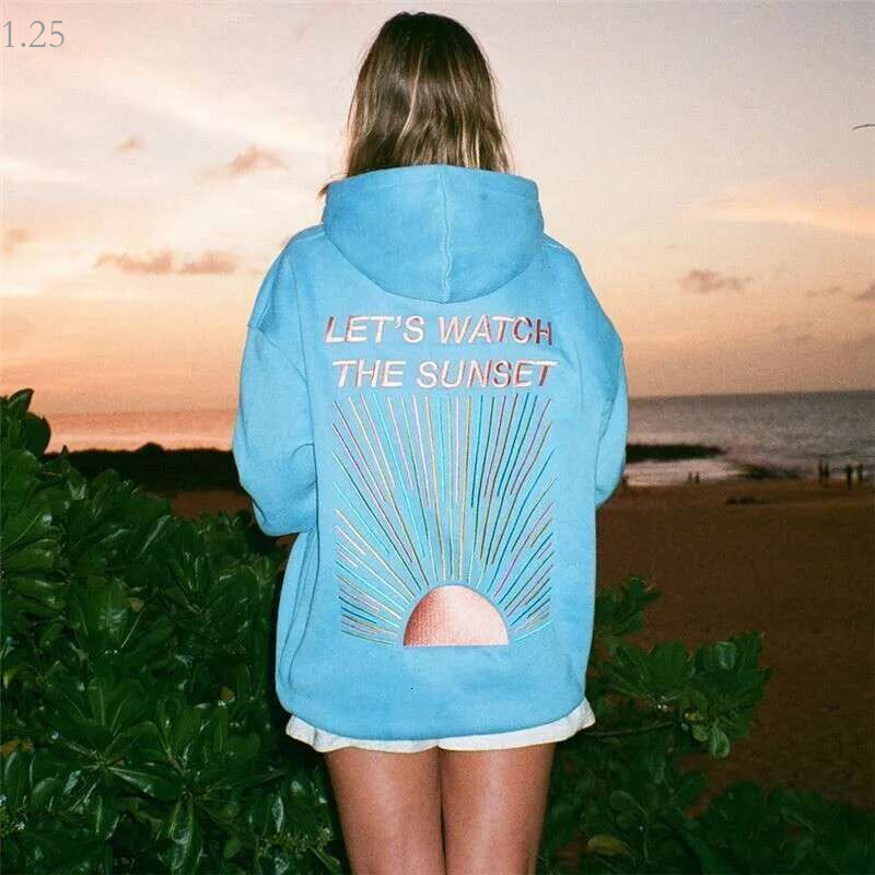 pink hoodie Dandy Worldwide Hoodie Sunset Men's Hoodies Sweatshirts Hoodies Women dandy hoodie Long Sleeve Jacket Coats Autumn Winter Casual Loose Hooded Hoody 890