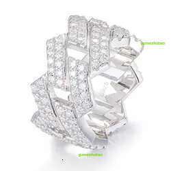Pass Dia Tester Punk Style Cuban k Moissanite Ring Sterg Sier Shiny Rings Men
