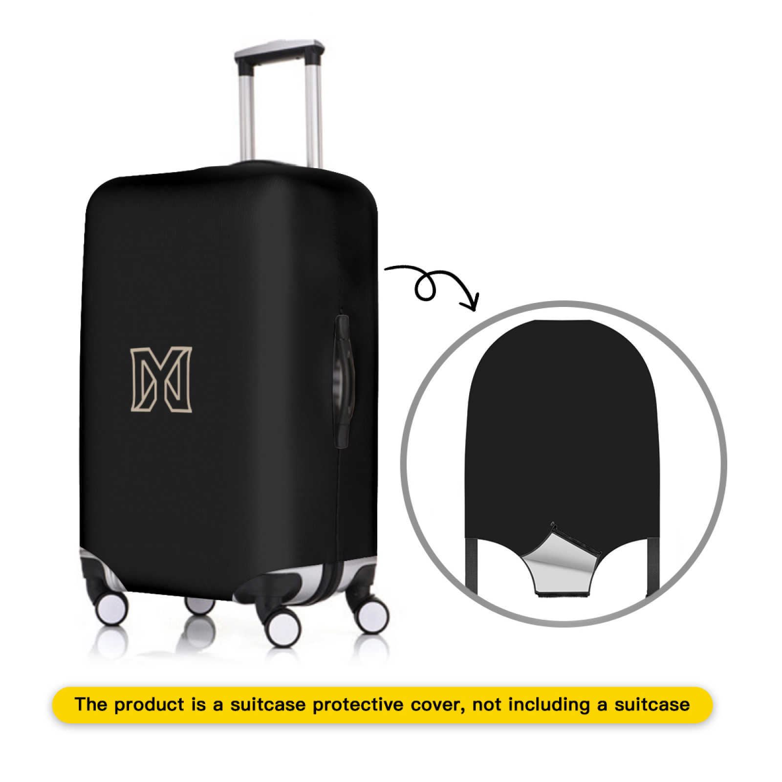 NXY 19-32 Inch Luggage Cover Designer Luggage Protector Baggage Dust Case Covers Women Men Protector Thickened Suitcase Covers 250124