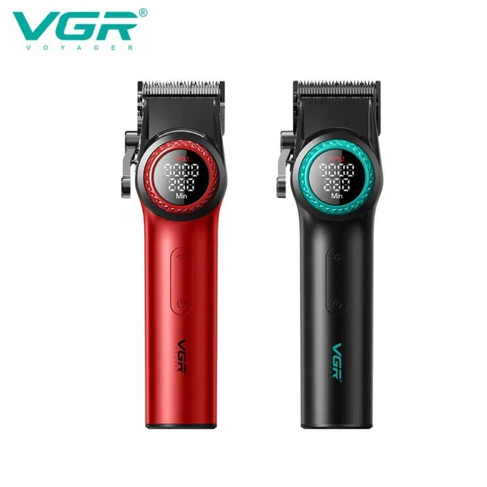VGR Hair Trimmers Professional Hair Clippers 9000 RPM Mane Brushless Motor Metal Hair Trimmers Electric Trimmer for Men V-001W250117