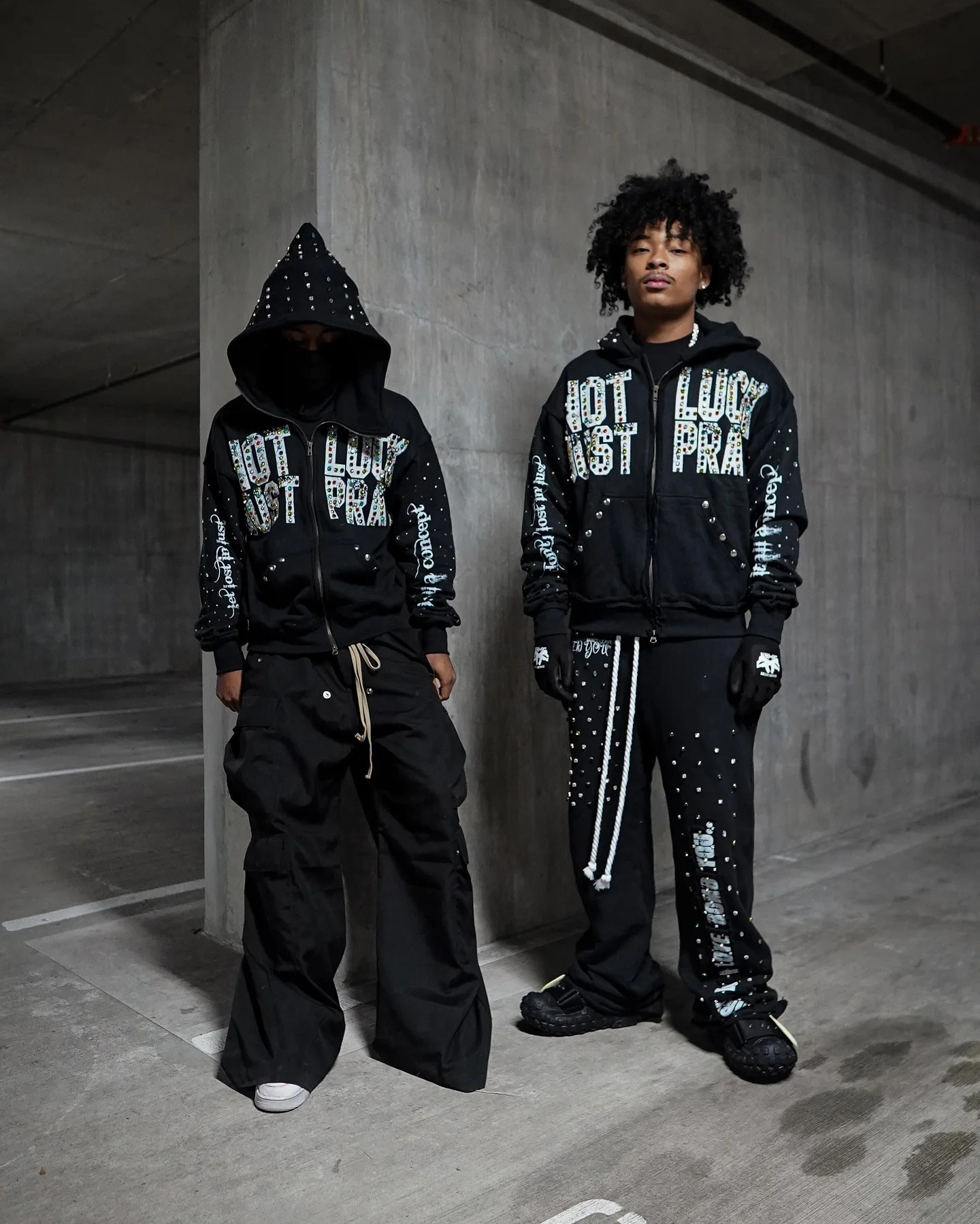 American Retro Hip Hop Punk Rhinestone Embroidery Zipper Hoodie Y2k Gothic Mens Loose Grunge Hooded Sweatshirt Rock Streetwear 250118