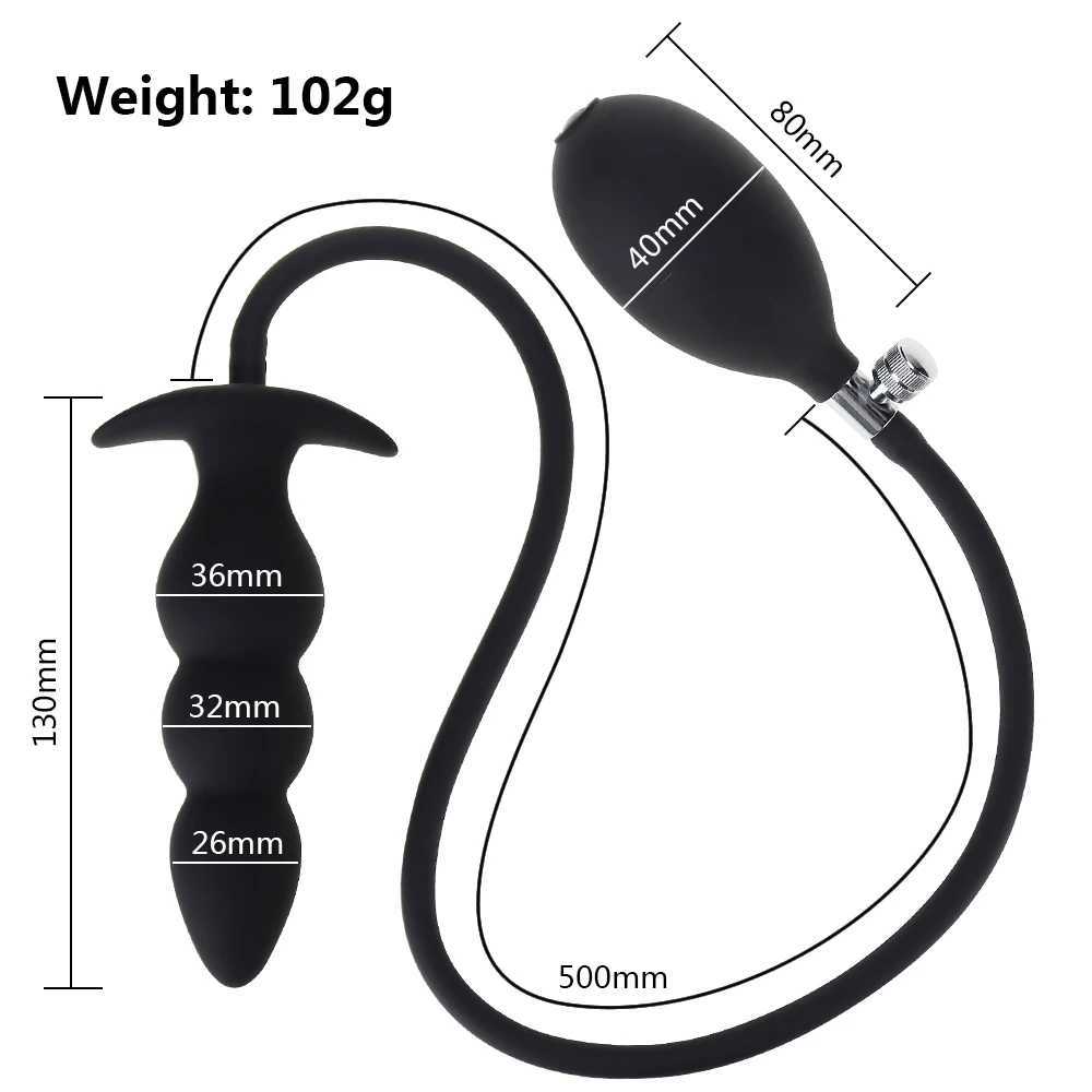 Super Large Anal Plug Silicone Inflatable Expandable Butt Plug Sex Toys For Women Men Huge Dildo Pump Anal Dilator Adult ProductXJ250121