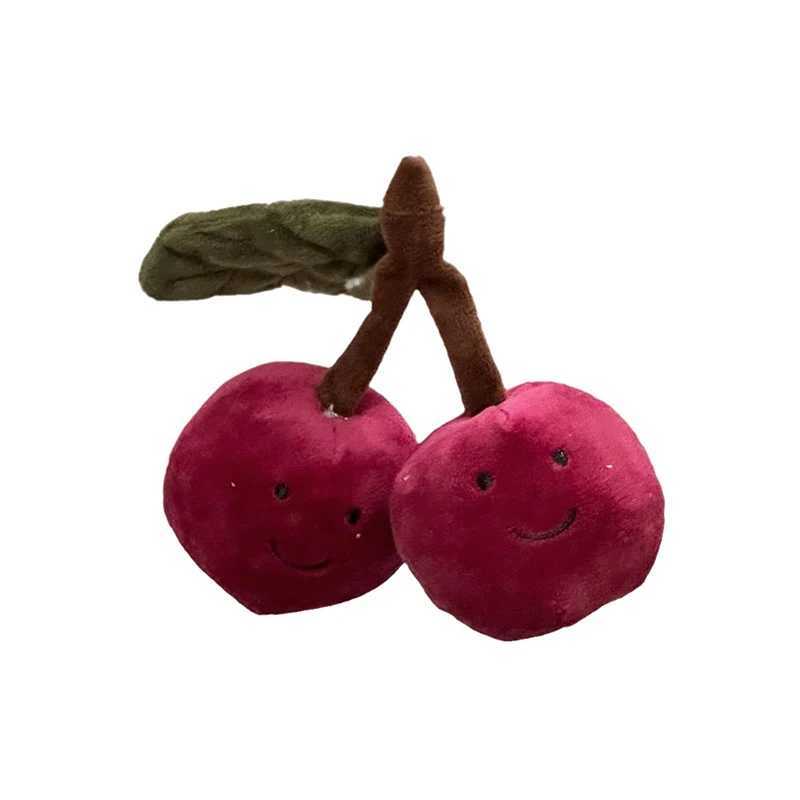 Cartoon Plush Cherry Charm Handbag Pendant Keychain For Womens Cherry Cute Bag Ornament Accories Backpack Decoration GiftsXJ250116