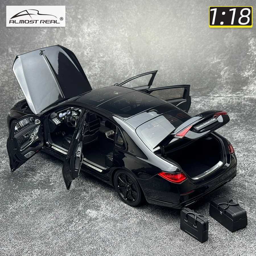 Almost Real 1/18 FOR Benz Maybach S-Class S680 Night Series 2023 car model Metal send friends send leaders birthday presents X250125