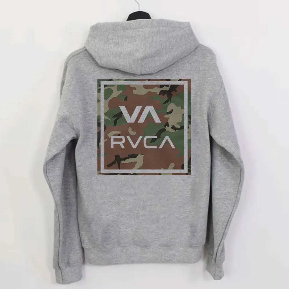 Camiseta Hombre RVCA Mens Graphic Mens Gift Streetwear New Hoodies and Sportswear Winter Long Sleeve Zipper X250125