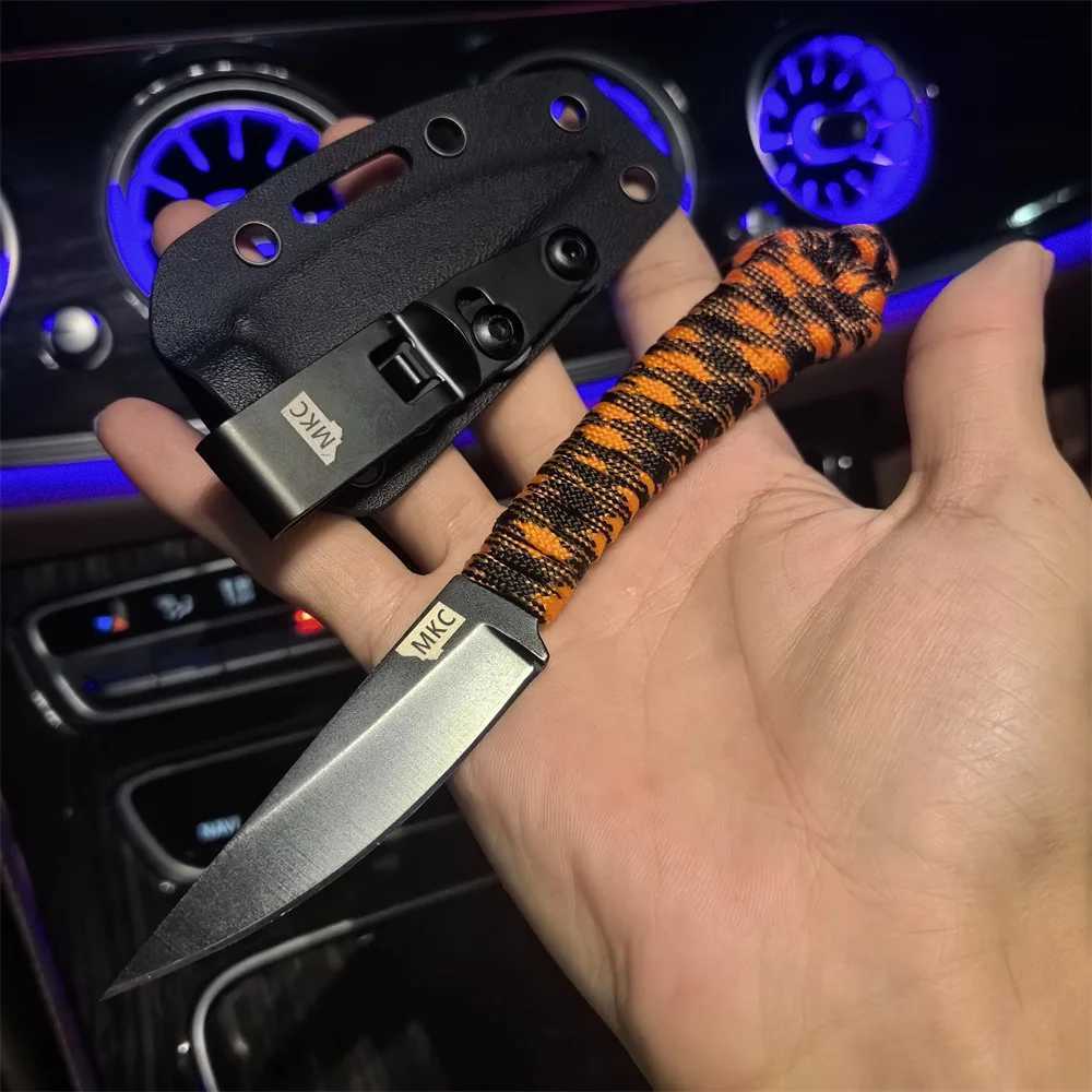 Portab MKC Montana Knife Company Speedgoat Fixed Knives 440c Blade Nylon Rope Hand Outdoor Tactical Cam Hunting EDC ToolXJ250118