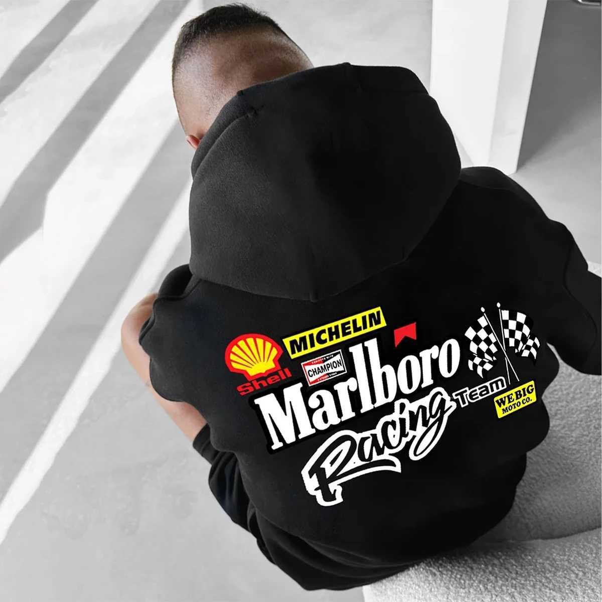 The most familiar unique printed autumn and winter party with Wanbao Road playing high-end style hooded sweatshirt X250125