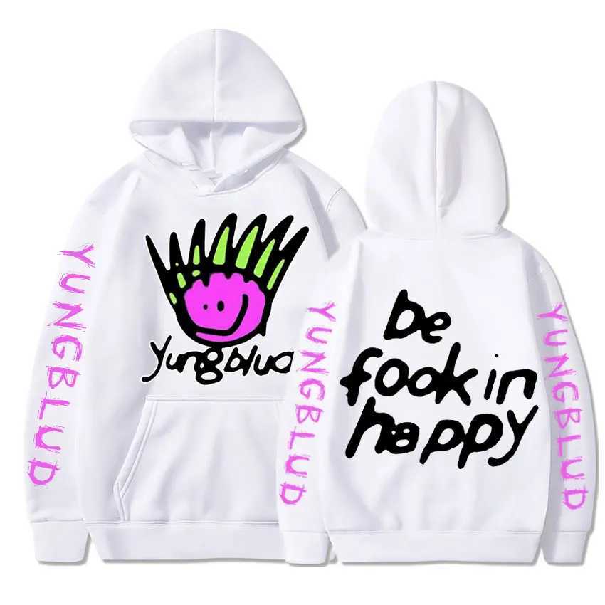 Hip Hop Rapper Yungblud Printing Harajuku Mens Hoodie Fashion Streetwear Unisex Hooded Sweatshirt Costumes Oversized Tracksuit X250125